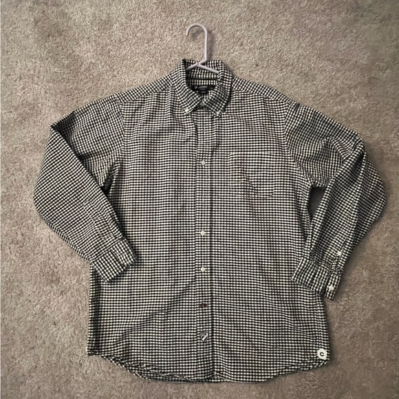 Cremieux Classics button up shirt. Black and white - Picture 1 of 4